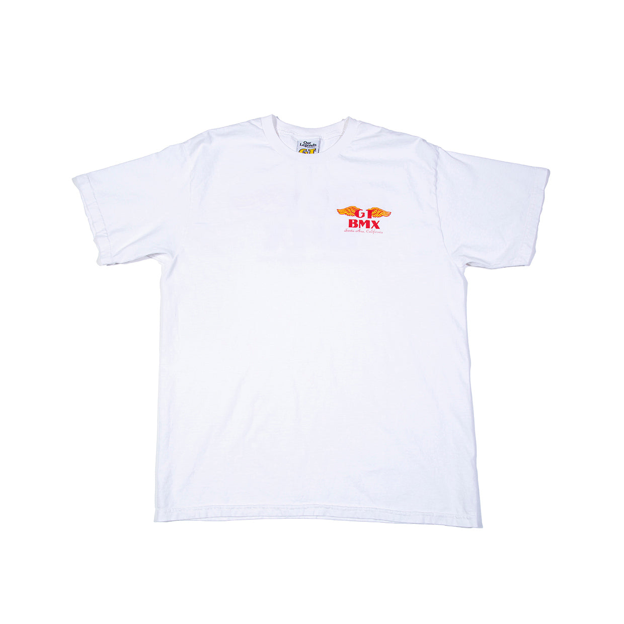 GT Wings T-Shirt - White w/ Red & Yellow