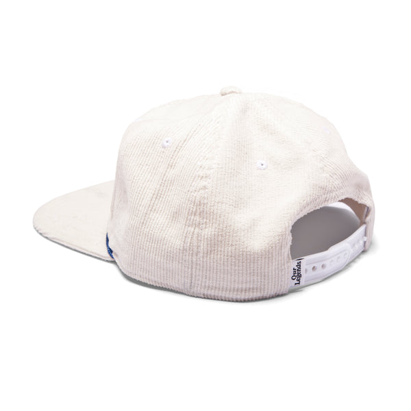 GT Corduroy W/ Embroidery Hat - White