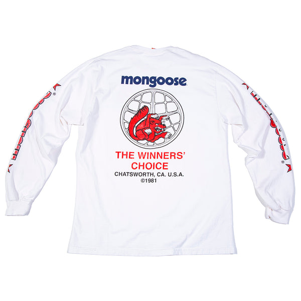Mongoose USA Winners’ Choice Long Sleeve - White w/ Red & Blue