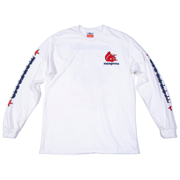 Mongoose USA Winners’ Choice Long Sleeve - White w/ Red & Blue