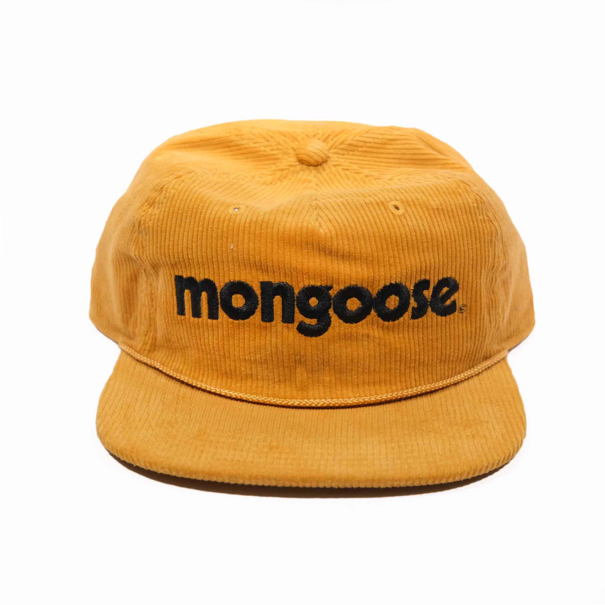 Mongoose Corduroy w/ Embroidery Hat - Mustard
