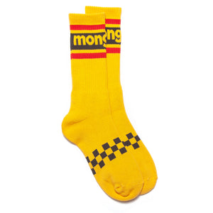 Mongoose Checkerboard Sock - Yellow